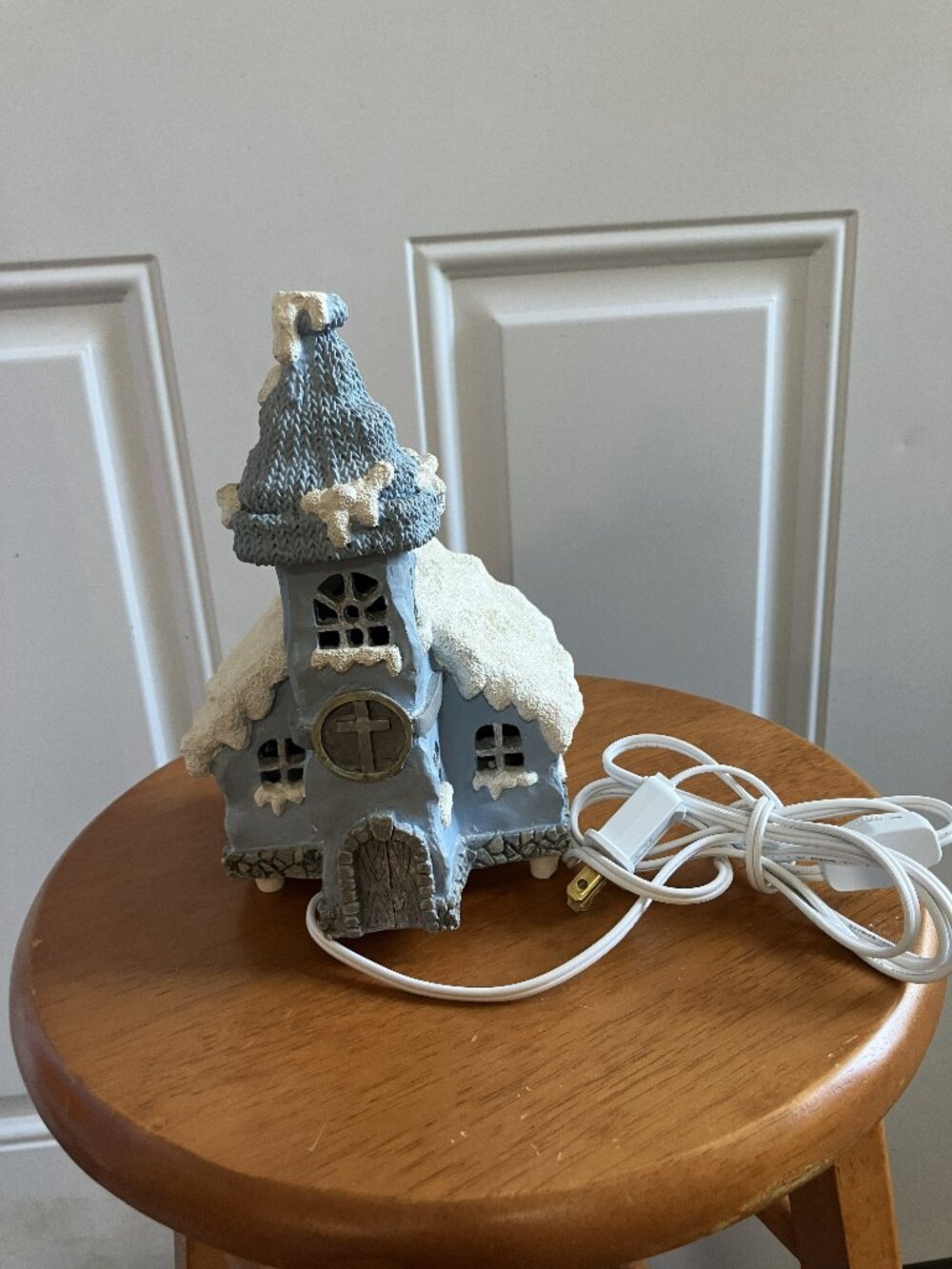 Illuminated Ceramic Christmas Village Church